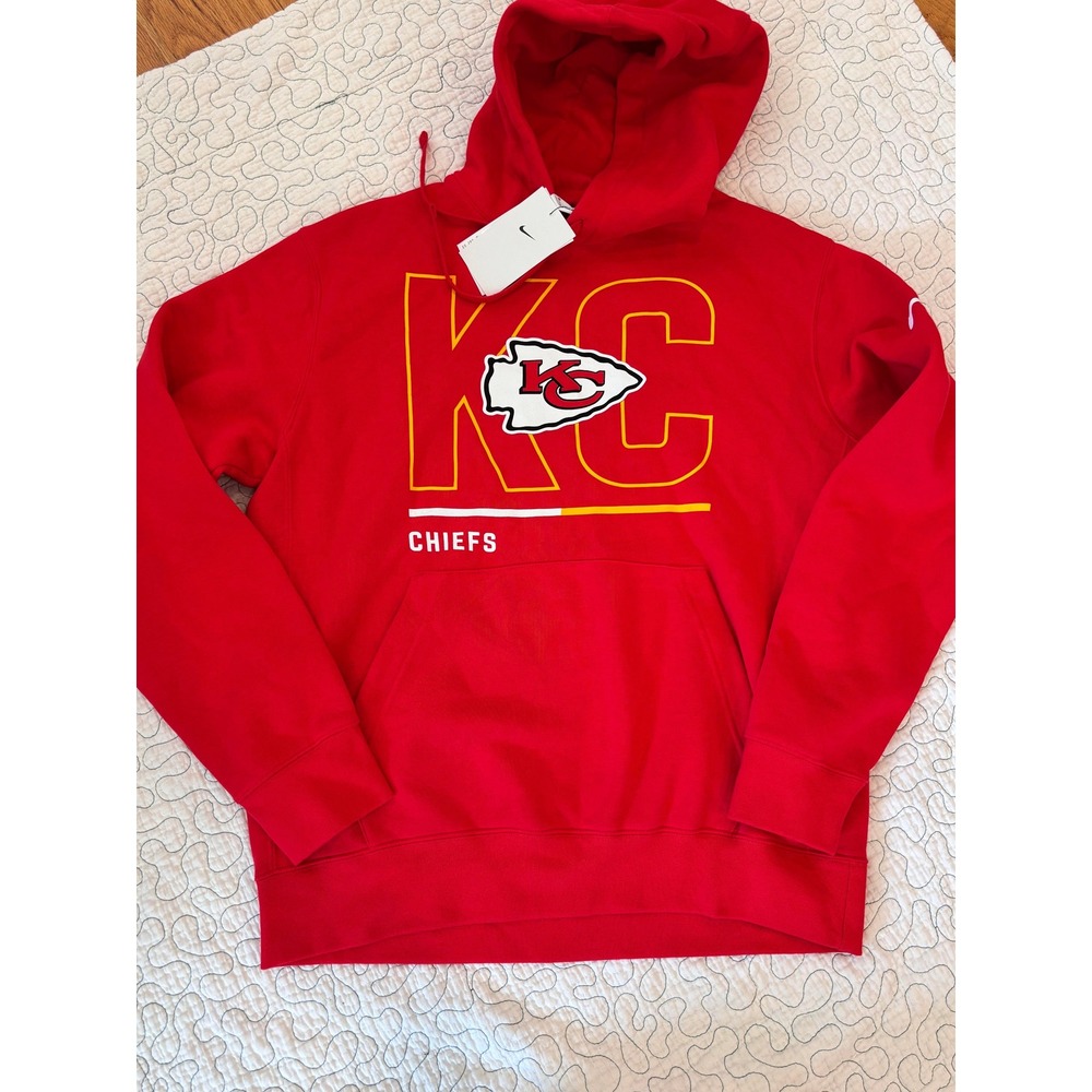 Nike Kansas City Chiefs NFL Mens Pullover Hoodie Size Medium